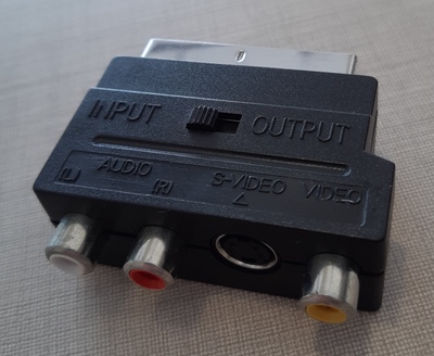 Adattatore con presa scart e 3 RCA 39394 COLORI E LUCI