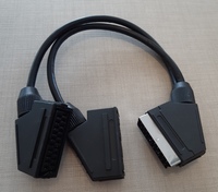 Cavo sdoppiatore da 1 spina scart 21 poli a 2 prese scart 39395 LUCI E COLORI
