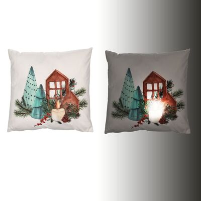 Set di 4 cuscini quadrati con led 40x40cm 38535 COLORI E LUCI