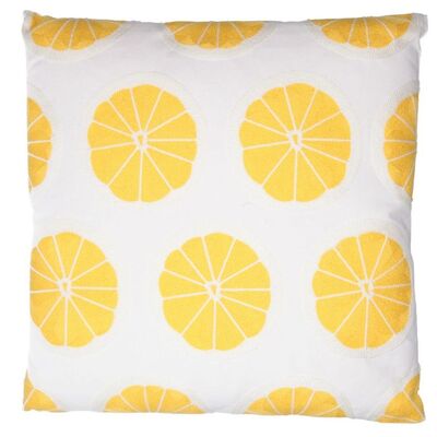 Cuscini con sfondo bianco e spicchi di limone -3 pezzi  38799