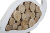 Particolare di Fenicottero decorativo soprammobile in legno naturale 31x56cm  41594
