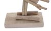Ulteriore dettaglio di Fenicottero decorativo soprammobile in legno naturale 31x56cm  41594