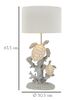 Lampada da tavolo decorata da coralli e tartarughe 30,5x63,5  41598 - foto 5