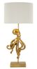 Immagine aggiuntiva di Polipo che si arrampica sulla grande lampada con base oro 30,5x64,5  41596