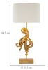 Polipo che si arrampica sulla grande lampada con base oro 30,5x64,5  41596 - foto 5