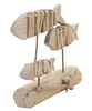 Immagine aggiuntiva di Pesci decorativi in legno di pino e faggio 37x24 soprammobile  41591