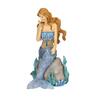 Dettaglio Soprammobile mare coppia di sirenette statuette su scoglio