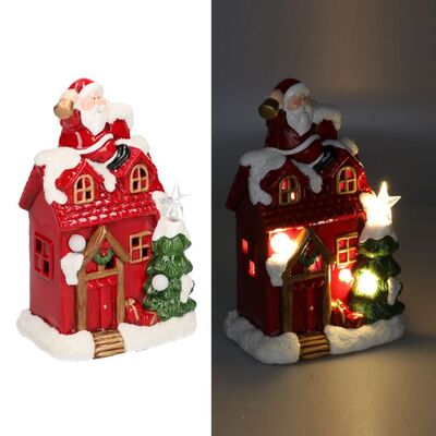 Piccolo soprammobile con Babbo Natale e luci a led 38560 NATALE LUCI E COLORI