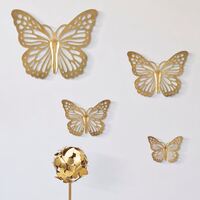 Set di 4 pezzi farfalle da parete in 4 misure distinte  41527