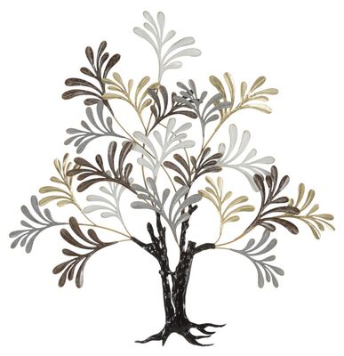 Quadro decorazione grande a muro albero foglie sottili 97,2x100,3  41326