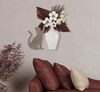 Decorazione quadro da parete gatto accarezza fiori 54,6x59,7  41324 - foto 4