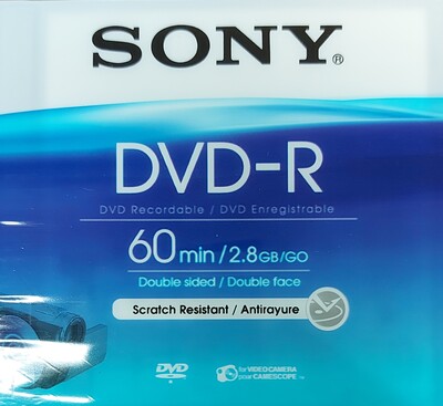 DVD-R 8cm 60 minuti 2.8Gb DMR60B/X per telecamere 34726 SONY