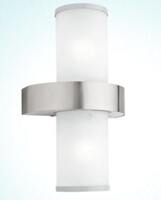 Lampada da parete da esterno con vetro tubolare e fascia acciaio 86541 BEVERLY EGLO