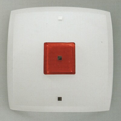 Plafoniera-applique rosso-ambra-azzurro-nero 996.0.300 OBL&Ograve; COLOR ELESI LUCE