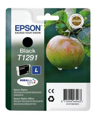 Cartuccia Mela stampante Epson nero C13T12914010 T1291L RICAMBI