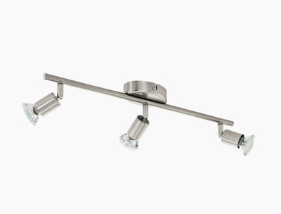 Asta con 3 faretti LED orientabili nichel 92597 EGLO