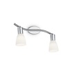 Coppia di faretti direzionabili  su barra cromata SNAKE AP2 IDEAL LUX