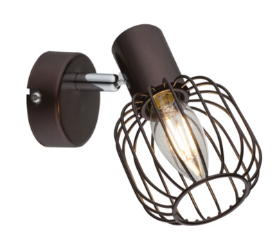 Faretto orientabile con griglia marrone a 1 luce 54801-1 GLOBO LIGHTING