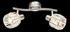 Due faretti orientabili lampadario plafoniera o applique cristallo 54356-2 GLOBO LIGHTING