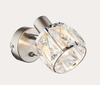 Spot 1 luce a faretto in cristallo con interruttore 54356-1 GLOBO LIGHTING