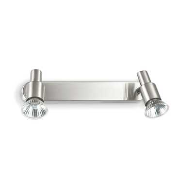 Applique o plafoniera a 2 luci con faretti orientabili nickel SLEM AP2 NICKEL IDEAL LUX