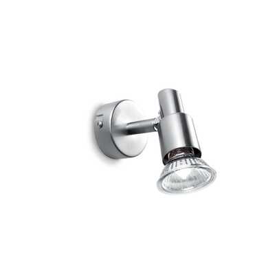 Applique anche a soffitto con faretto direzionabile SLEM AP1 NICKEL IDEAL LUX
