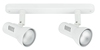 Asta con 2 faretti orientabili bianchi in metallo 39635 LUCI MODERNE