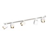 Immagine aggiuntiva di Barra bianca plafoniera applique lunga 82cm 5 faretti quadrati orientabili  4