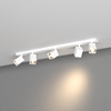 Barra bianca plafoniera applique lunga 82cm 5 faretti quadrati orientabili 1230/5-BI KIBO TOP LIGHT