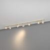 Sette faretti orientabili ambienti naturali design quadrato sabbia 1230/7-SA KIBO TOP LIGHT