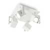 Immagine aggiuntiva di Lampadario a 4 faretti orientabili bianco design quadro MOUSE PL4 BIANCO IDEA