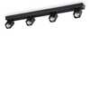 Immagine aggiuntiva di Faretti a parete o soffitto 4 luci LED neri quadrati RUDY PL4 SQUARE NERO IDE