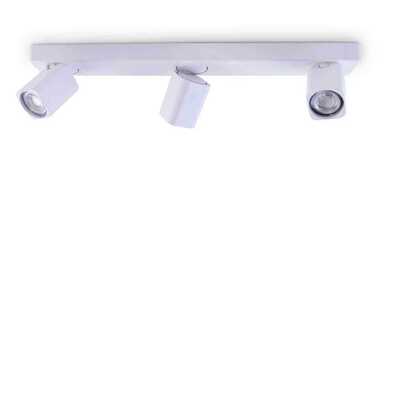 Faretti orientabili a 3 luci da parete design quadro bianchi RUDY PL3 SQUARE BIANCO IDEAL LUX