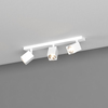 Plafoniera bianca 3 faretti quadrati orientabili GU10 poco ingombro 1230/3-BI KIBO TOP LIGHT