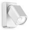 Particolare di Faretto bianco con lampadina LED design quadro orientabile RUDY AP1 SQUARE BIANCO IDE