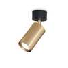 Faretto led a soffitto o parete ottone satinato orientabile DYNAMITE AP1 ROUND OTTONE IDEAL LUX