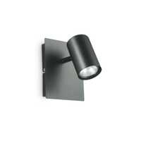 Luce direzionabile a faretto nero rotondo SPOT AP1 NERO IDEAL LUX