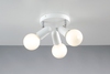 Plafoniera base rotonda 3 faretti orientabili 39650 LUCI MODERNE