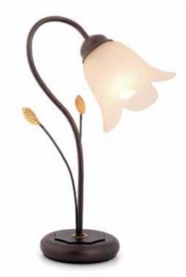 Lampada comodino classica bronzo scuro sinistra o destra 938/1L TABACCO GIBAS