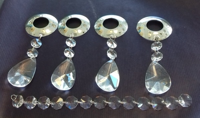Gocce ricambio con anello cromato 38344 RICAMBI