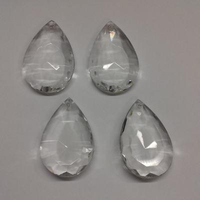 Gocce per lampadari set 4 ricambi 4x6,4cm 38725 RICAMBI