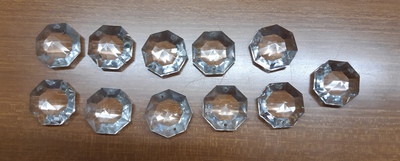 Set di 10 ottagoni da 2,8cm per lampadari 39086 RICAMBI
