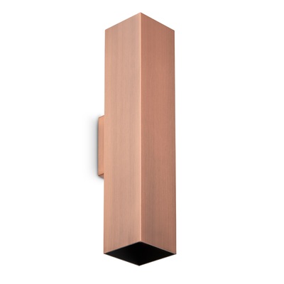 Applique rame 30cm dalla geometria verticale LOOK AP02 SQUARE D6.0 H030 RAME IDEAL LUX