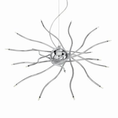 Lampadario moderno 18 luci cromo BIPOL GL18 IDEAL LUX