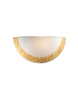 Applique economica vetro bianco a mezzaluna e decoro arancio CITY AP1 ARANCIO IDEAL LUX
