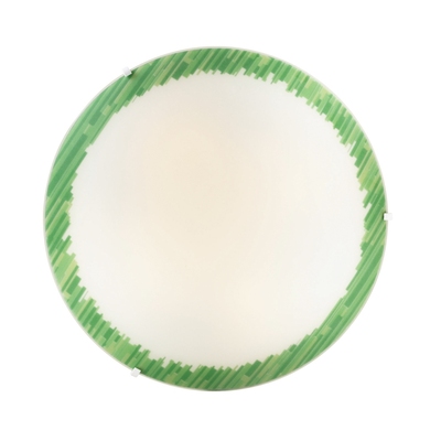 Plafoniera 50cm bordo verde 4 lampadine CITY PL4 VERDE IDEAL LUX