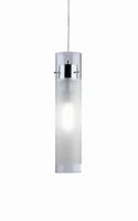Lampadario diametro 10 cromo e vetro FLAM SP1 BIG IDEAL LUX