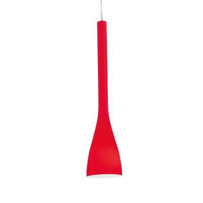 Lampadario rosso vetro incamiciato bianco internamente 10cm isole FLUT SP1 SMALL ROSSO IDEAL LUX
