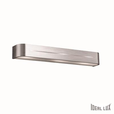 Lampada da parete 3 luci larga 50cm in metallo alluminio spazzolato POSTA AP3 ALLUMINIO IDEAL LUX