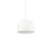 Immagine aggiuntiva di Lampadario con attacco decentrato cupoletta metallo bianco TALL SP1 BIG BIANC